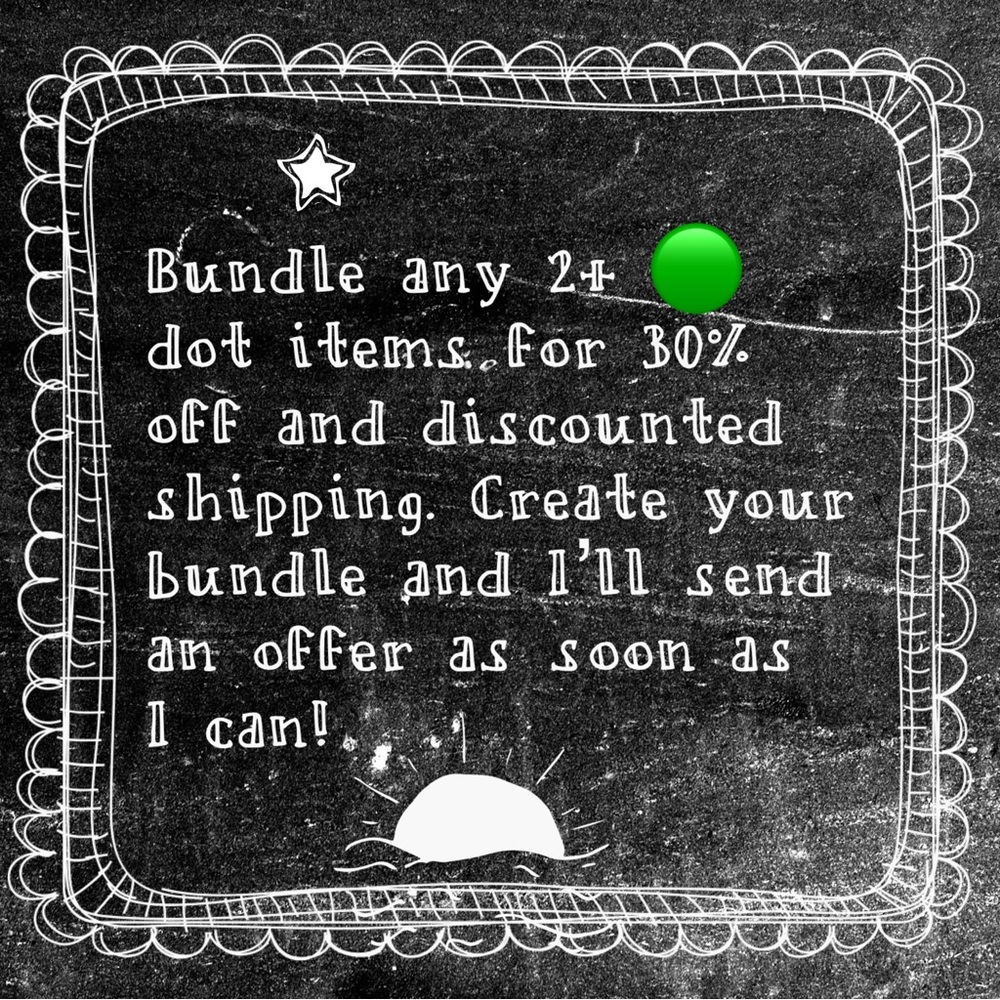 30% savings on 🟢 dot items!